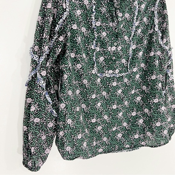 J. Crew Ruffle Sleeve Blouse in Mixed Franklyn Floral Liberty Fabric - Picture 5 of 9